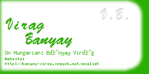 virag banyay business card